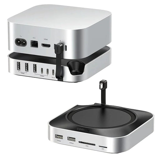 UGREEN CM841-65487 11-in-1 USB-C Hub for Mac Mini M4  /  M4 Pro M.2 NVMe SSD Enclosure Docking Station - 1