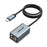 LEMORELE TC48 USB-C to Ethernet Adapter Gigabit RJ45 Network Converter for Laptop Tablet Phone - Silver Grey - 1