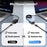 LEMORELE TC48 USB-C to Ethernet Adapter Gigabit RJ45 Network Converter for Laptop Tablet Phone - Silver Grey - 3