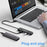 LEMORELE TC55 4-Port USB 3.0 Hub 5Gbps High Speed Multi-Port Splitter Expansion Dock - Black - 3