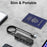 LEMORELE TC55 4-Port USB 3.0 Hub 5Gbps High Speed Multi-Port Splitter Expansion Dock - Black - 5