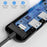 LEMORELE TC55 4-Port USB 3.0 Hub 5Gbps High Speed Multi-Port Splitter Expansion Dock - Black - 6