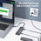 LEMORELE TC44L 6 in 1 USB-C Hub PD 100W Charging 4K / 60Hz HD Ethernet USB 3.0 Multi-port Adapter - Black - 4