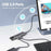 LEMORELE TC44L 6 in 1 USB-C Hub PD 100W Charging 4K / 60Hz HD Ethernet USB 3.0 Multi-port Adapter - Black - 5
