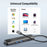 LEMORELE TC44L 6 in 1 USB-C Hub PD 100W Charging 4K / 60Hz HD Ethernet USB 3.0 Multi-port Adapter - Black - 7