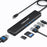 LEMORELE TC90 7 in 1 USB-C Hub PD 100W Fast Charging 4K HD 3x USB 3.0 Dock SD TF Card Reader - Black - 2
