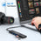 LEMORELE TC90 7 in 1 USB-C Hub PD 100W Fast Charging 4K HD 3x USB 3.0 Dock SD TF Card Reader - Black - 3