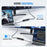 LEMORELE TC90 7 in 1 USB-C Hub PD 100W Fast Charging 4K HD 3x USB 3.0 Dock SD TF Card Reader - Black - 7