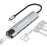 LEMORELE TC19L 8 in 1 USB-C Hub PD 65W Charging 4K HD Gigabit Ethernet Expansion Dock SD / TF Card Reader - Silver Grey - 1