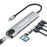 LEMORELE TC19L 8 in 1 USB-C Hub PD 65W Charging 4K HD Gigabit Ethernet Expansion Dock SD / TF Card Reader - Silver Grey - 2