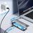 LEMORELE TC39 9 in 1 USB-C Hub Docking Station, RJ-45 Ethernet + 4K HD + Dual USB-C + SD + TF + 3 USB 3.0 + Type-C PD - Silver Grey - 3