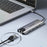 LEMORELE TC39 9 in 1 USB-C Hub Docking Station, RJ-45 Ethernet + 4K HD + Dual USB-C + SD + TF + 3 USB 3.0 + Type-C PD - Silver Grey - 4