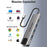 LEMORELE TC39 9 in 1 USB-C Hub Docking Station, RJ-45 Ethernet + 4K HD + Dual USB-C + SD + TF + 3 USB 3.0 + Type-C PD - Silver Grey - 7