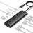 LEMORELE TC97 12 in 1 USB C Hub Dual HD + VGA 10Gbps High Speed USB Card Reader Laptop Docking Station - Silver Grey - 1