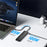 LEMORELE TC97 12 in 1 USB C Hub Dual HD + VGA 10Gbps High Speed USB Card Reader Laptop Docking Station - Silver Grey - 5