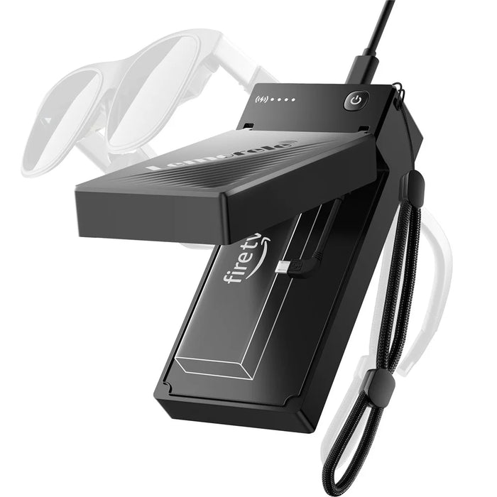 LEMORELE HD200 HD to USB-C Adapter Built-in 5000mAh Battery 4K / 60Hz Converter for Fire TV Stick Compatible with AR Glasses / USB-C Monitors - Black - 2
