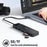 LEMORELE TC94 10-in-1 USB-C Hub Type-C to Dual HD+VGA+USB 3.0x2+USB 2.0+3.5mm Audio+Type-C PD 100W Fast Charging SD TF Card Reader Converter for Laptop - Black - 7