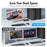 LEMORELE G98 Dual Port HD KVM Switch 2 Input 1 Output USB 3.0 Hub 4K@30Hz Desktop Switcher for PC Laptop - Black - 6