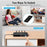 LEMORELE G99 3 Input 1 Output HD Switch with Remote Control 4K@30Hz Automatically Filters Channels Shared Switcher for Gaming Console PC TV - Black - 3