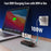 LEMORELE H200 Dual-Port USB-C KVM Switch 4K 60Hz HD Display One-Click Share Keyboard Mouse Monitor Fast Charging Dock Station - Black - 6