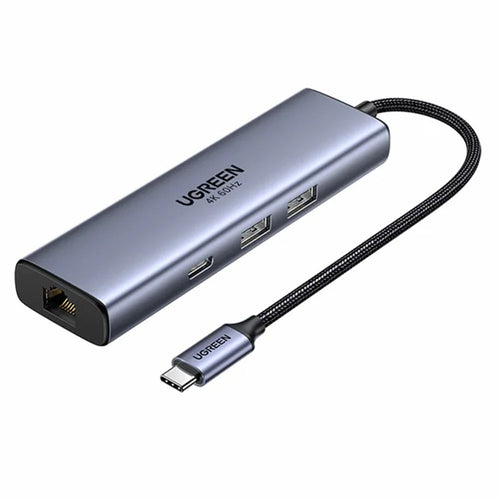 UGREEN CM512-45000 6 in 1 USB-C Hub Docking Station with PD 100W Fast Charging 4K / 60Hz HD Output Gigabit Ethernet Adapter - 1