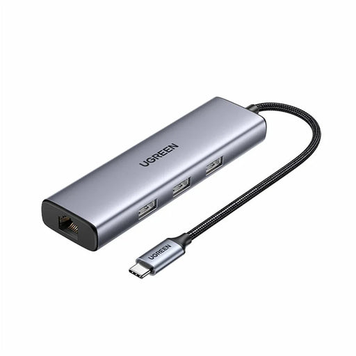 UGREEN CM512-15598 6 in 1 USB-C Hub 4K / 30Hz HD Gigabit Ethernet 3xUSB3.0 Docking Station with PD 100W Charging Port - 1
