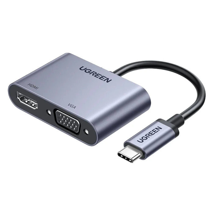 UGREEN 50505 4 in 1 Hub USB-C to 4K / 30Hz HD VGA USB 3.0 PD 100W Fast Charging Adapter - 1