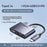 UGREEN 50505 4 in 1 Hub USB-C to 4K / 30Hz HD VGA USB 3.0 PD 100W Fast Charging Adapter - 3