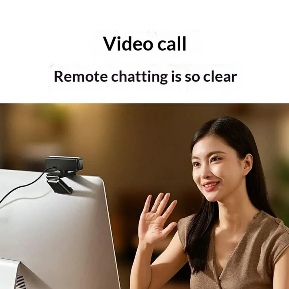 UGREEN CM925-75587 USB Webcam 1080P HD Camera Built-in Dual Microphone for Video Conference - Black - 5