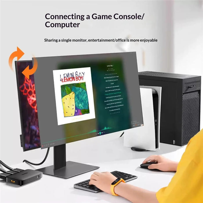 UGREEN CM332-80125 3 Input 1 Output HD Switch 4K 30Hz Remote Control Splitter Switcher for Gaming Console TV PC - 6