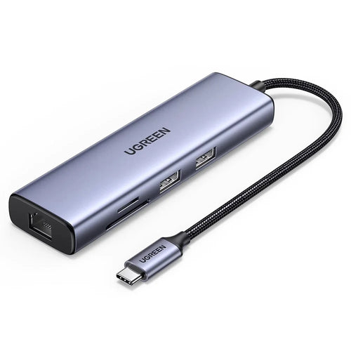 UGREEN CM512 90568 7 in 1 USB-C Hub Type-C to 4K / 30Hz HD USB 3.0 PD 100W RJ45 SD / TF Card Reader - 1