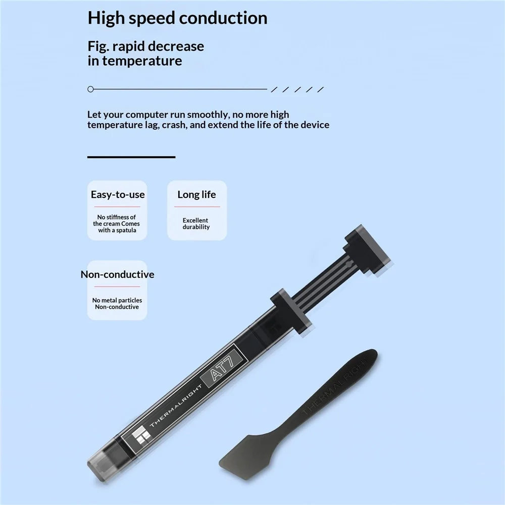 THERMALRIGHT AT7 8.5g Thermal Paste CPU Cooler Compound for CPU GPU - Grey - 3