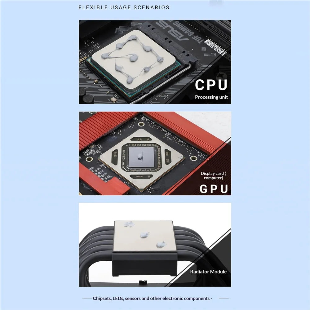 THERMALRIGHT AT7 8.5g Thermal Paste CPU Cooler Compound for CPU GPU - Grey - 5