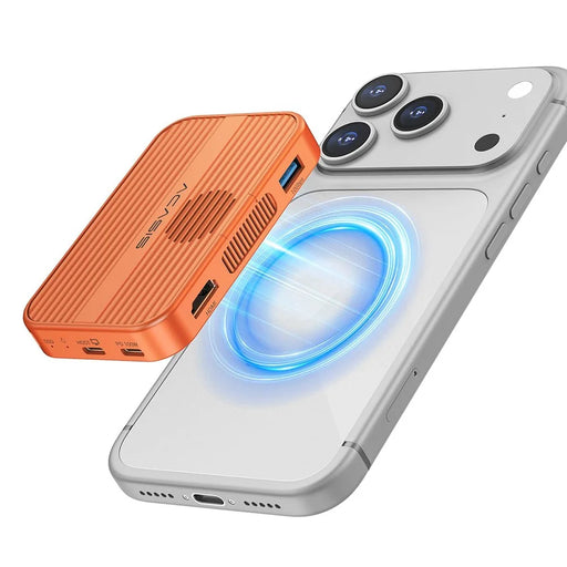 ACASIS EC-1401 10Gbps Magnetic M.2 NVMe SSD Enclosure 6 in 1 USB-C Docking Station with Cooling Fan - Orange - 2