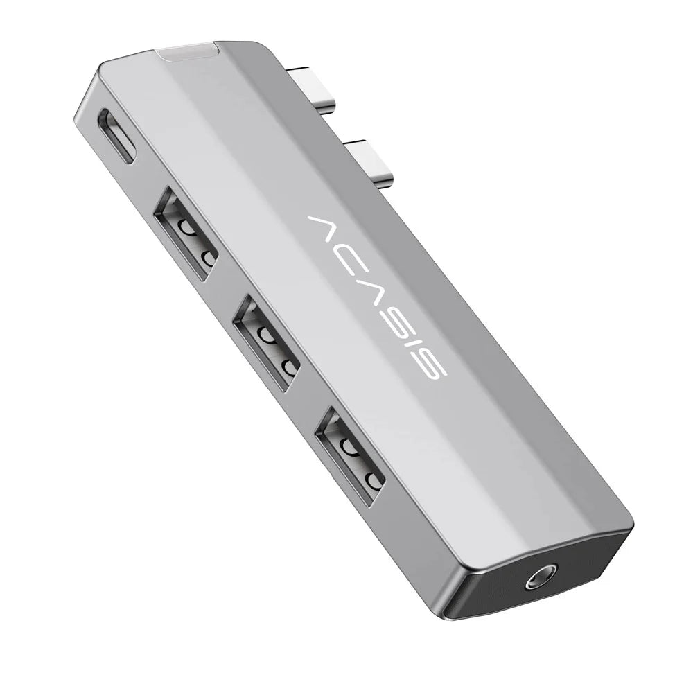 ACASIS 5 in 1 USB Hub for MacBook Pro / Air PD 100W Thunderbolt 3 USB-C 3x USB-A 10Gbps 5K Video Docking Station - 1