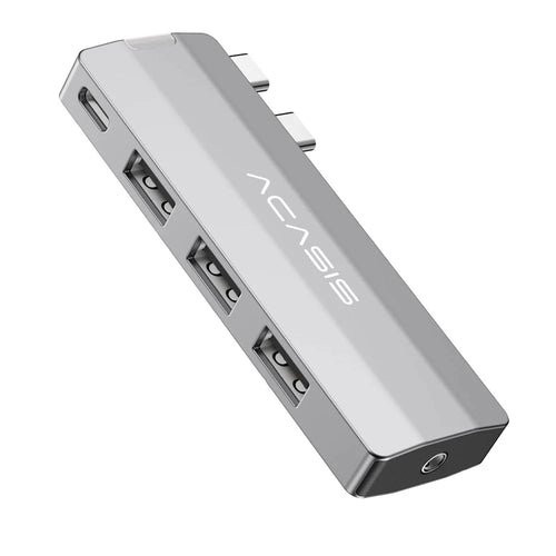 ACASIS 5 in 1 USB Hub for MacBook Pro / Air PD 100W Thunderbolt 3 USB-C 3x USB-A 10Gbps 5K Video Docking Station - 1