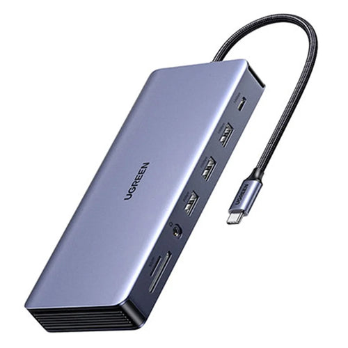 UGREEN CM681 15978 Docking Station 13 in 1 USB-C Hub 4K / 60Hz Dual HD DP PD 100W Fast Charging for Laptop - 1