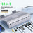 2601 Laptop Stand with Docking Station 11 in 1 PD 100W 4K HD DP RJ45 USB-C Hub - Grey - 2