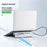 2601 Laptop Stand with Docking Station 11 in 1 PD 100W 4K HD DP RJ45 USB-C Hub - Grey - 5