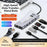 2529 9 in 1 USB 3.2 Hub M.2 NVMe SSD Enclosure Type-C Docking Station Ethernet HD 4K 60Hz PD 100W - Grey - 4