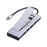 2605 USB 3.2 Hub 8 in 1 Type-C Docking Station Card Reader 4K HD M.2 NVMe Enclosure for Laptop - Grey - 1