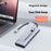 2605 USB 3.2 Hub 8 in 1 Type-C Docking Station Card Reader 4K HD M.2 NVMe Enclosure for Laptop - Grey - 3