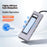 2605 USB 3.2 Hub 8 in 1 Type-C Docking Station Card Reader 4K HD M.2 NVMe Enclosure for Laptop - Grey - 6