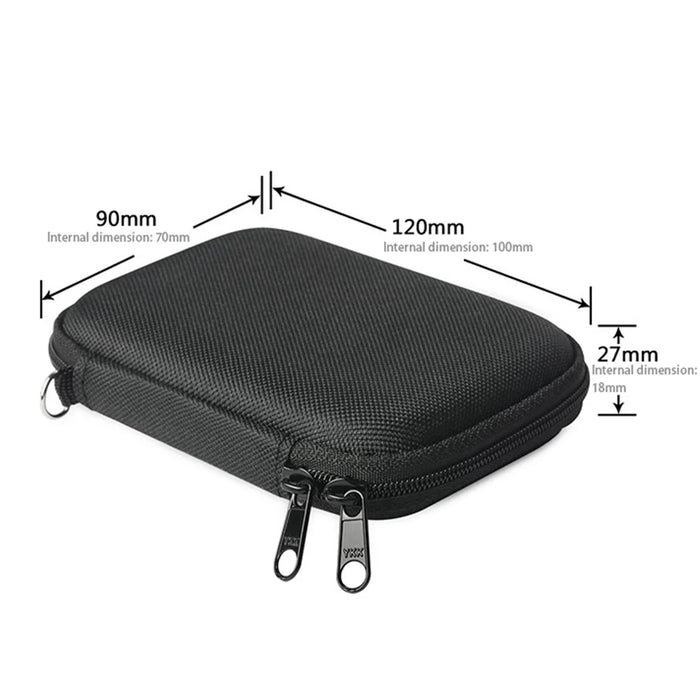 For Logitech Pebble M350 Wireless Mouse Portable Storage Bag Shockproof Zipper Carrying Case - 7
