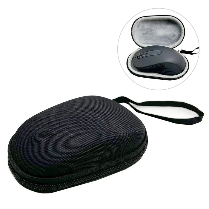 For Logitech M650L Wireless Mouse Storage Bag Portable Zipper Protection Carrying Case - 1