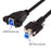 U3-007-0.5M Dual Thumbscrews USB 3.0 Back Panel Mount B Male to Female B Type Extension Cable 0.5m - 7
