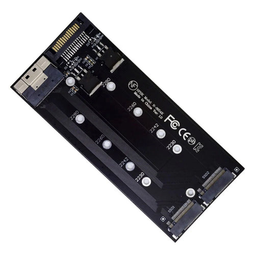 SA-014 Dual 2X NVME M.2 AHCI to PCIE Express 3.0 4.0 Slimline SFF-8654 8X Raid Card VROC Raid0 Hyper Adapter - 1