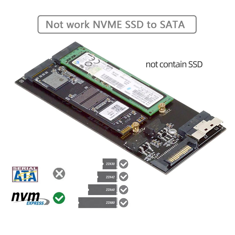 SA-014 Dual 2X NVME M.2 AHCI to PCIE Express 3.0 4.0 Slimline SFF-8654 8X Raid Card VROC Raid0 Hyper Adapter - 4
