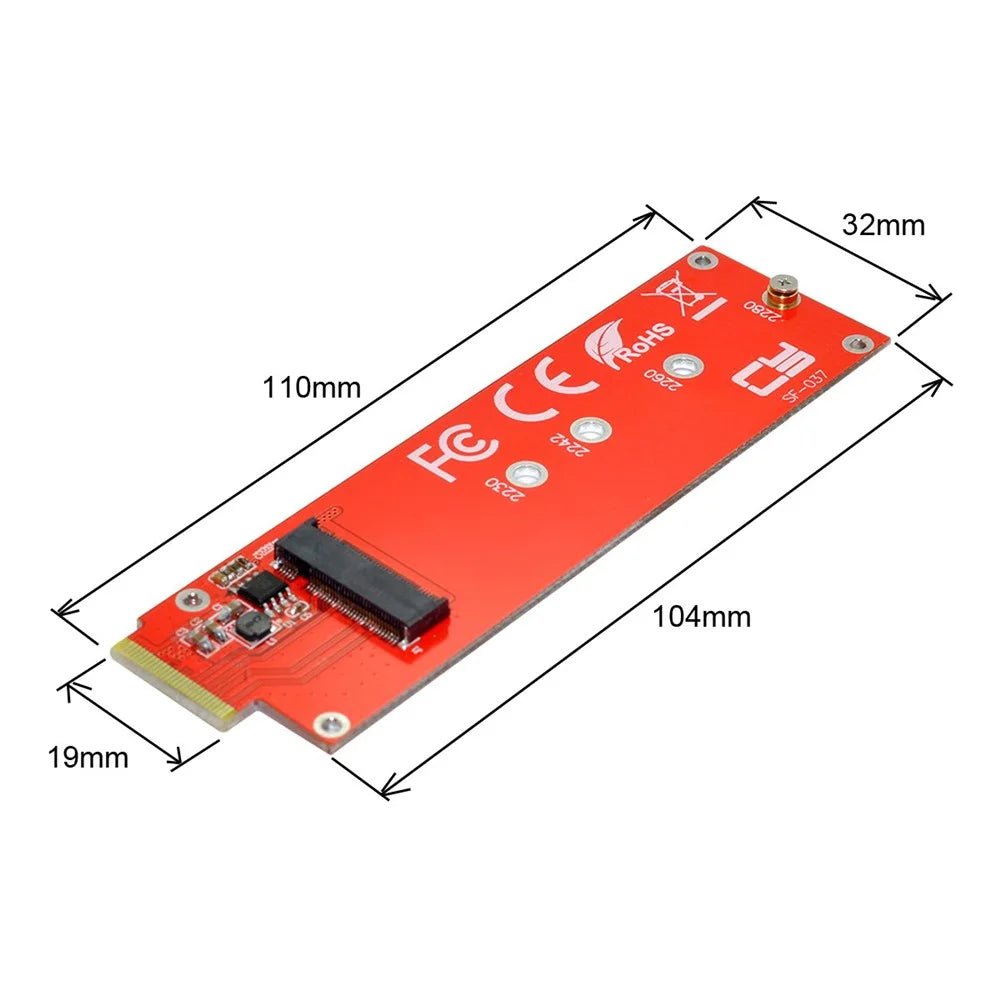 SF-037 NVME M-key Interface SSD to EDSFF E1.S Adapter Card Portable Converter Support M.2 SSD 2280/2260/2242/2230 Format - 3