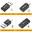 UC-070 4Pcs/Set Portable USB-C to USB-A Converter 10Gbps Data Transfer OTG Adapter - 2